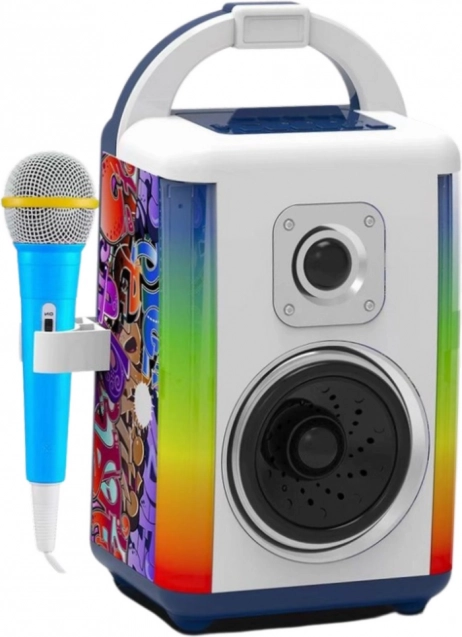 Interaktives Musik-Set mit Mikrofon und LED-Lichtern