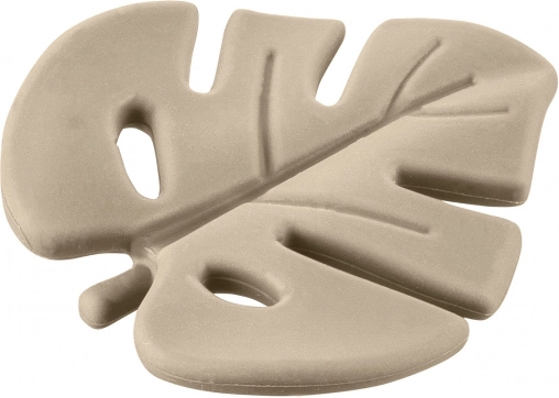 Silikon-Beißring Leaf, Sand Beige