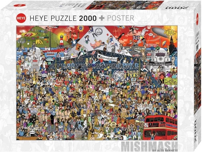 Puzzle der britischen Musikgeschichte 2000 Teile