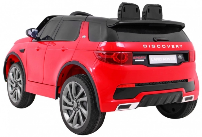 Kinder Land Rover Discovery Rot + Fernbedienung + 5 Stück Gurte + Sitzverstellung + EVA + MP3 LED