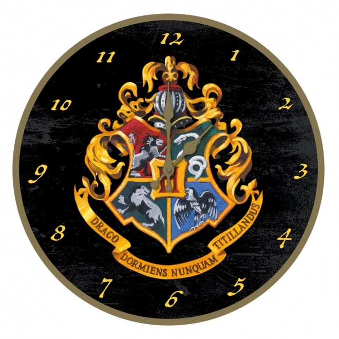 Harry Potter Wanduhr mit Crest-Motiv