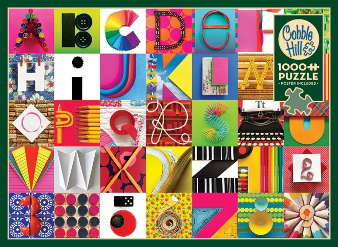 Puzzle Cobble Hill gefundene Alphabet 1000 Teile