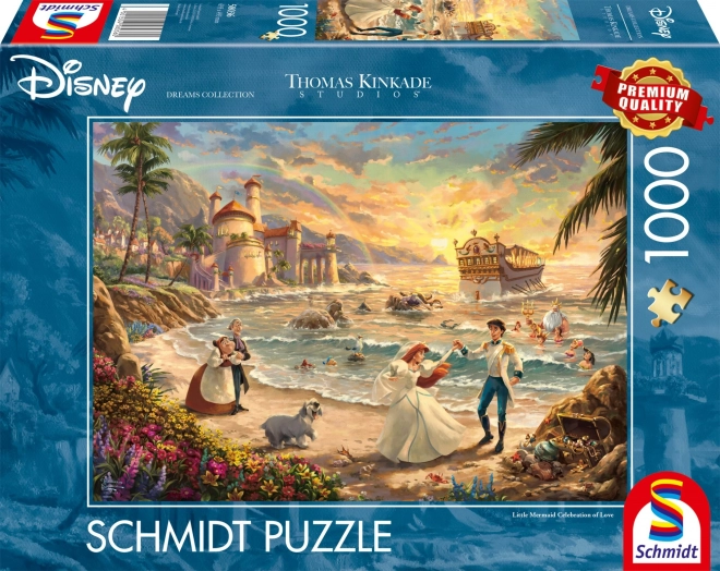 Puzzle Disney: Die kleine Meerjungfrau - Feier der Liebe 1000 Teile