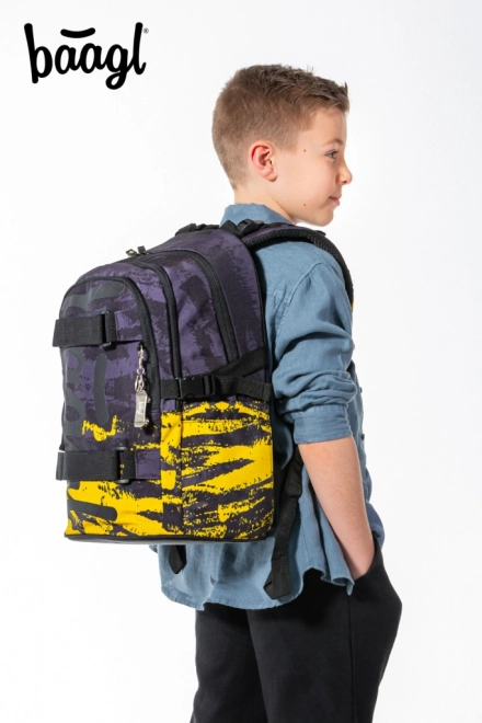 BAAGL 3er Set Skate Dune: Rucksack, Federmäppchen, Beutel