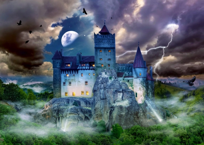 ENJOY Puzzle Gruselige Nacht auf Draculas Schloss 1000 Teile