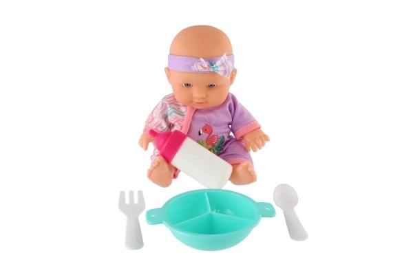 Süße Babypuppe 20 cm mit Zubehör