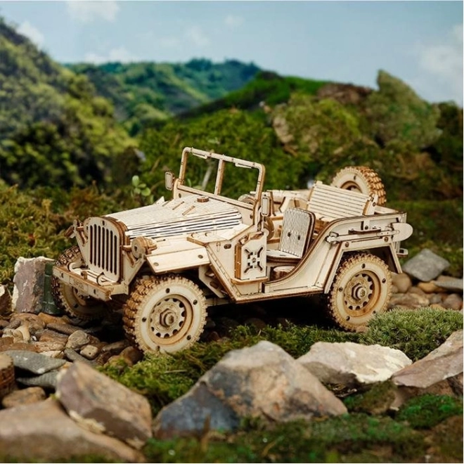 3D Holzpuzzle Militärjeep von ROBOTIME ROKR