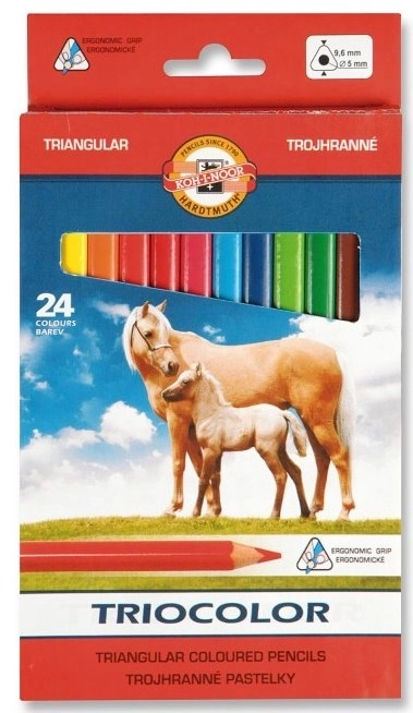 Dreieckige Buntstifte Koh-i-noor 24 Stk. Triocolor