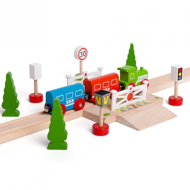 Holz-Verkehrszeichen-Set von Bigjigs Rail