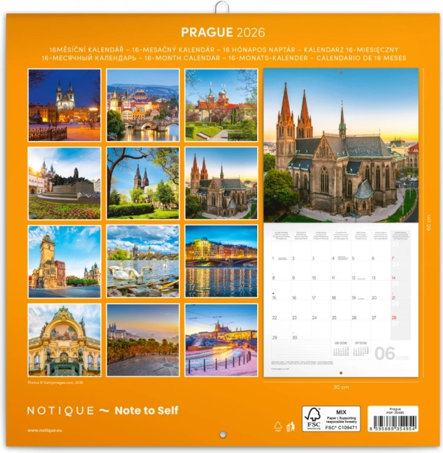 Notizkalender Prag 2026