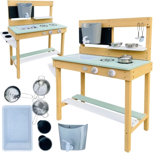 AXI Holzspielküche mit Wasser und Sand