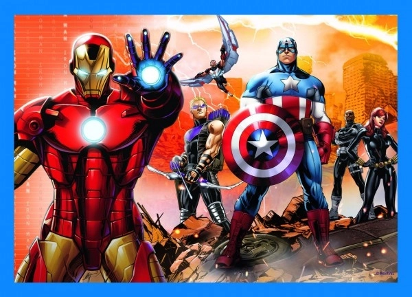 Mutige Avengers Puzzle 4-in-1 von Trefl