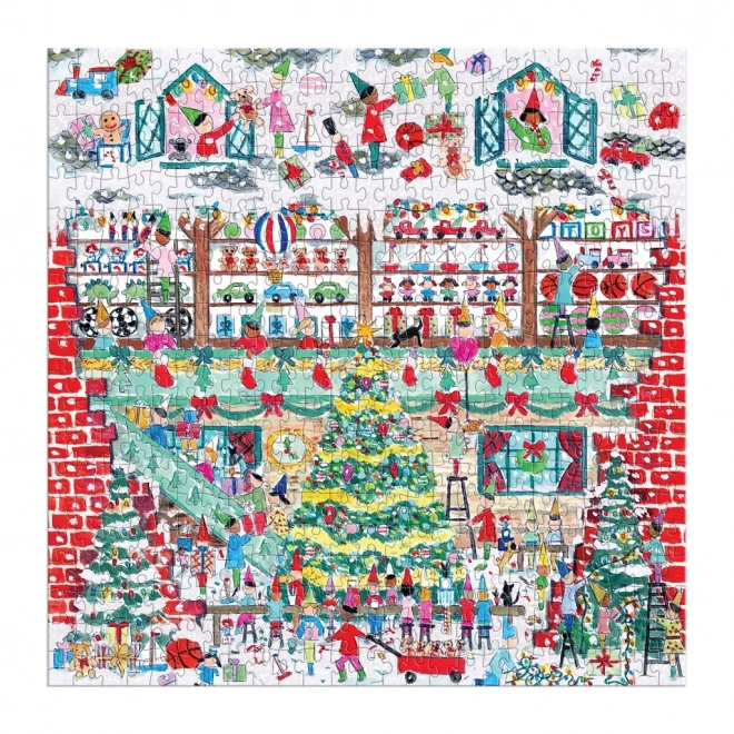 Galison Puzzle Michael Storrings Weihnachtswerkstatt 500 Teile