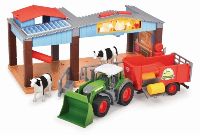 Bauernhof mit Fendt Traktor