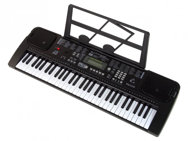 Keyboard mit Mikrofon Musikinstrument Schwarz