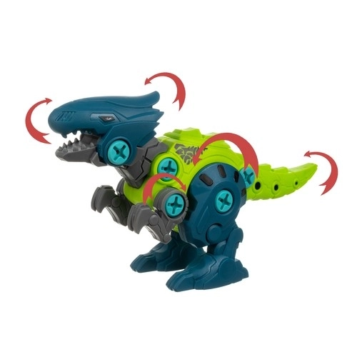 4-in-1 Konstruktion Dinosaurier Set mit Bohrer und Schraubendreher für Kinder