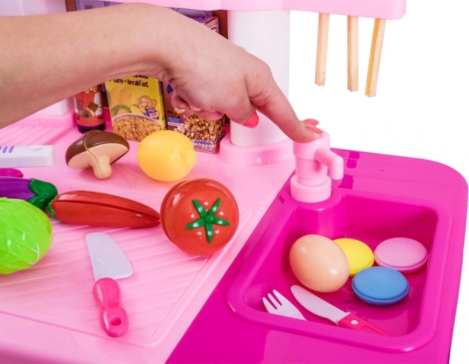 Funktionales Spülbecken und realistische Geräte