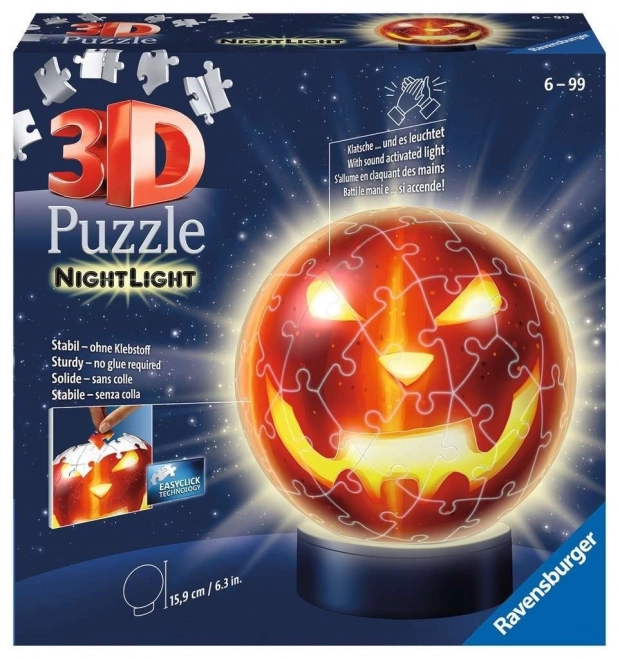 Leuchtender Kürbis 3D Puzzle 72 Teile