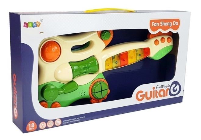 Interaktive Gitarre Klavier für Kinder mit Ton und Licht Grün