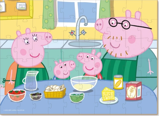 Dodo Puzzle Peppa Pig: Gemeinsames Kochen