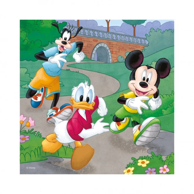 DINO Puzzle Mickey Mouse und Freunde 3er Set