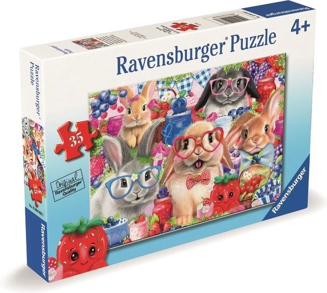 Ravensburger Puzzle Hasen und Waldfrüchte 35 Teile