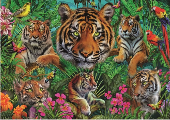 Educa Puzzle Tiger im Dschungel 500 Teile