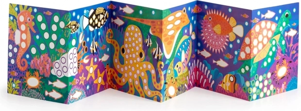 Mudpuppy Glitzersticker mit dem Thema Leben im Ozean