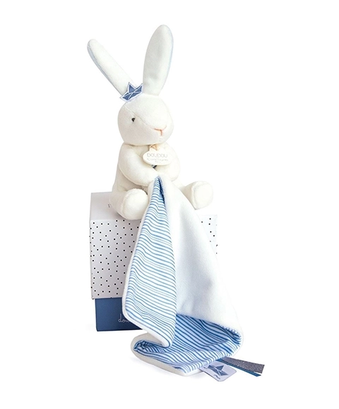 Geschenkset Seemann Hase mit Schmusetuch 10 cm