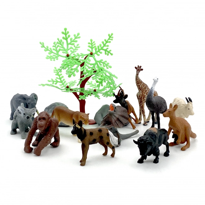 Woopie Set Wildtiere Spielfiguren 15 Stück