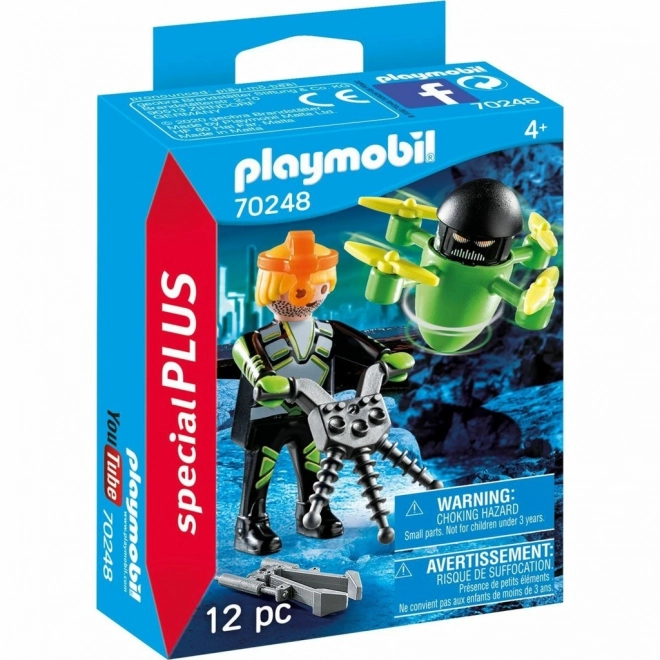 Playmobil Agent mit Drohne