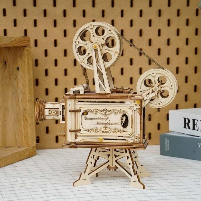 Rokr 3D Holzpuzzle Mechanischer Filmprojektor