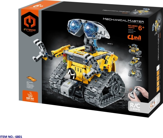 IM.Master Robotik-Baukasten WALL-E 4-in-1 RC Fernbedienung/App 15,5×21×19,5 cm