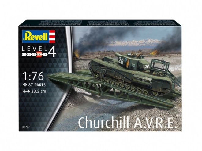 Plastikmodell Churchill A.V.R.E 1/76