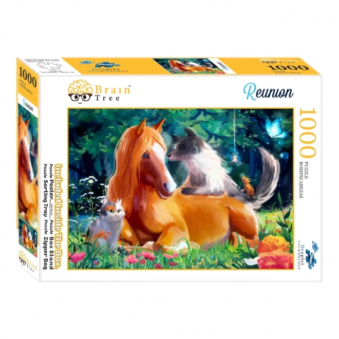 Puzzle Brain Tree Tierbegegnung 1000 Teile