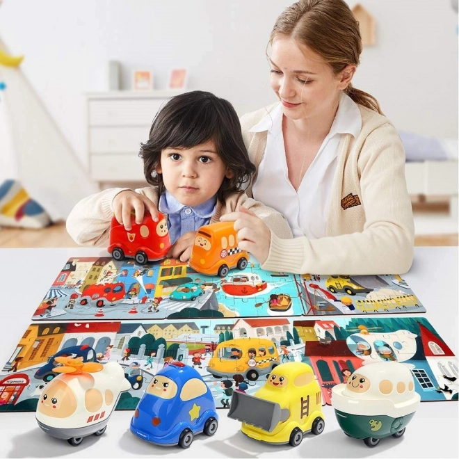 Top Bright Holzpuzzle mit Spielfigur: Bulldozer 24 Teile