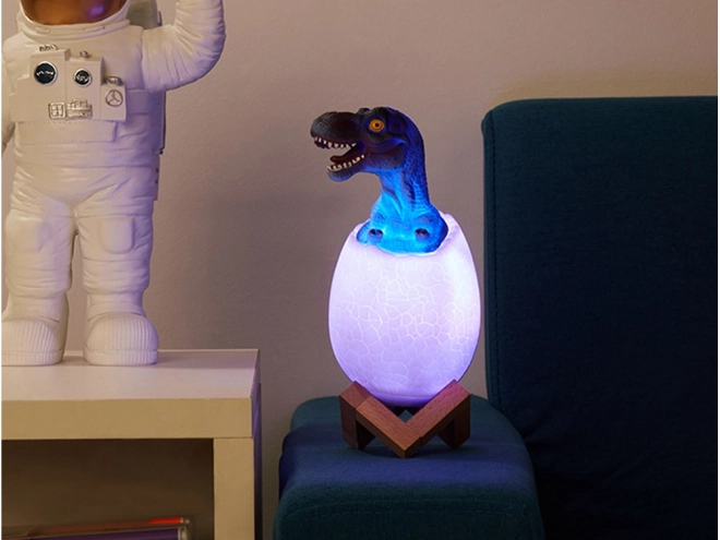 Nachtlicht Dinosaurier Ei RGB LED für Kinder