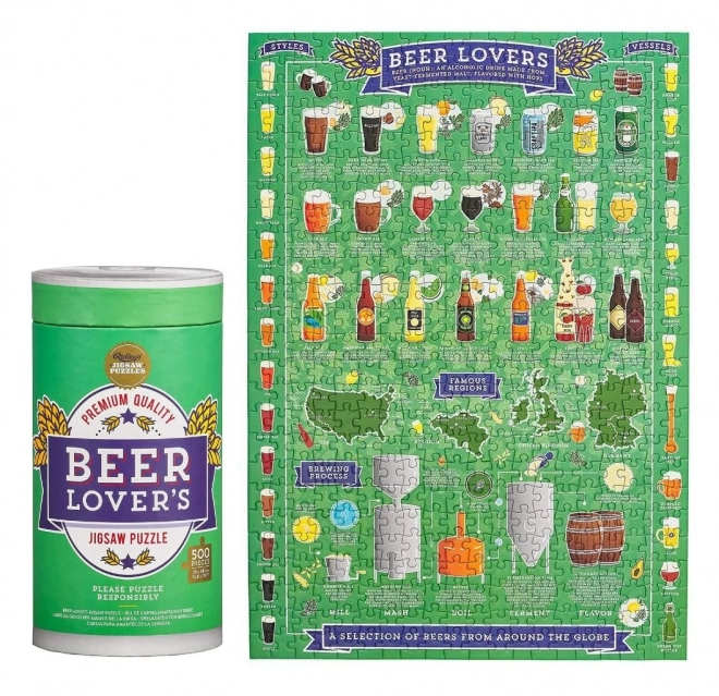Ridley's Games Puzzle für Bierliebhaber, 500 Teile