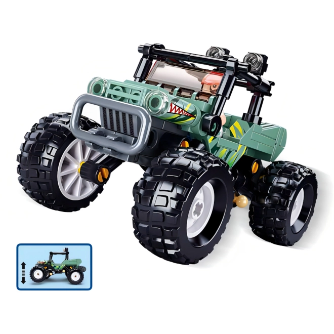 Robuster Offroader mit riesigen Rädern