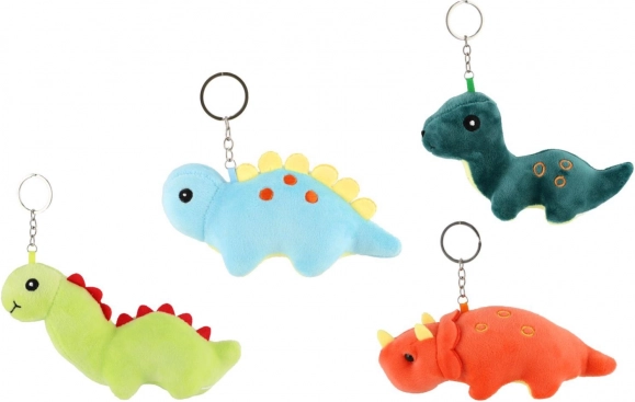 Plüschschlüsselanhänger Dinosaurier 15-18 cm vier Arten