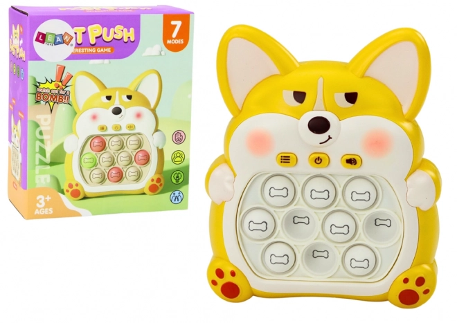 Pop-It Spielkonsole Fuchs Gelb