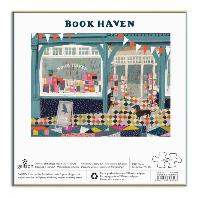 Galison Puzzle Buch Haven 1000 Teile