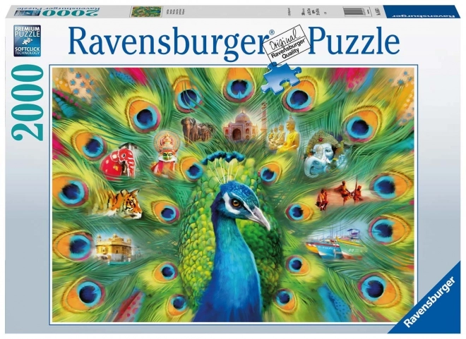 Ravensburger Puzzle Land des Pfaues 2000 Teile