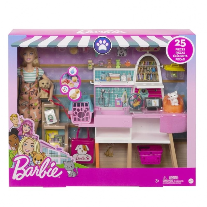 Barbie Tierhandlung und Salon Spielset