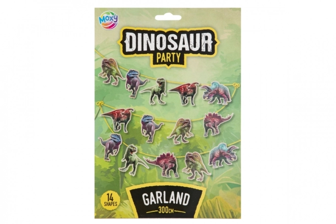 Papiergirlande Dinosaurier