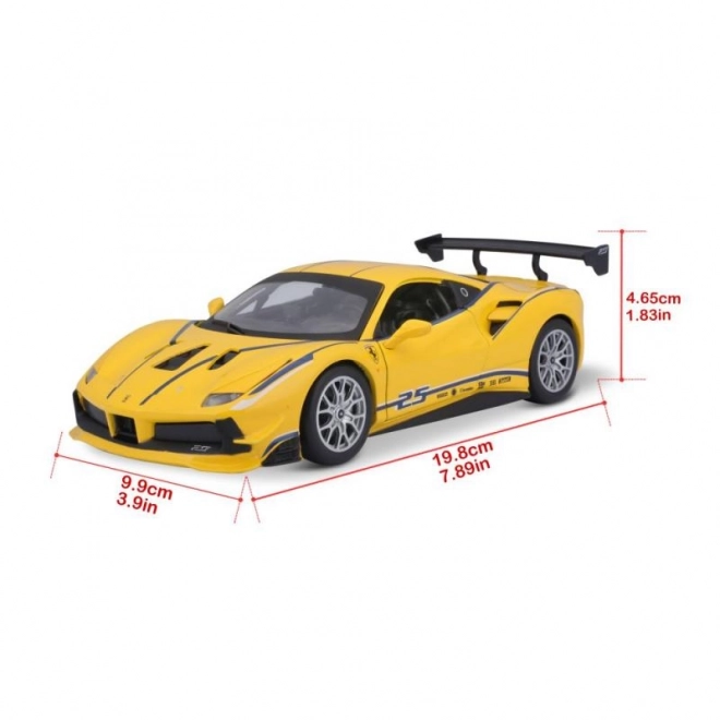 Ferrari Rennsport 488 Challenge Modellauto Gelb