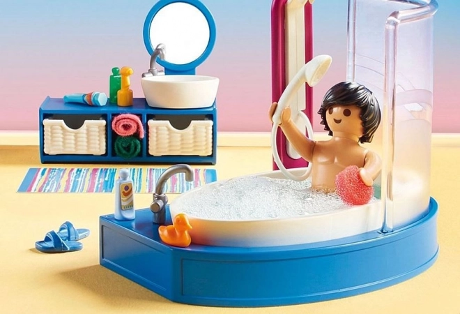 Badezimmer mit Badewanne Playmobil Puppenhaus