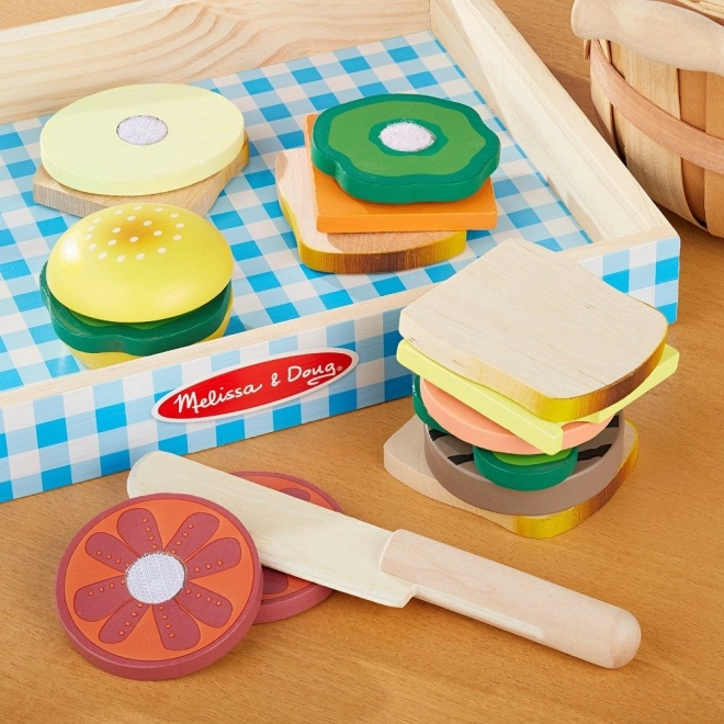 Frühstücksset Holz Sandwich-Maker