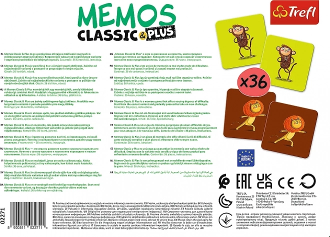 Memos ClassicPlus - Bewegung und Ton Spiel von Trefl