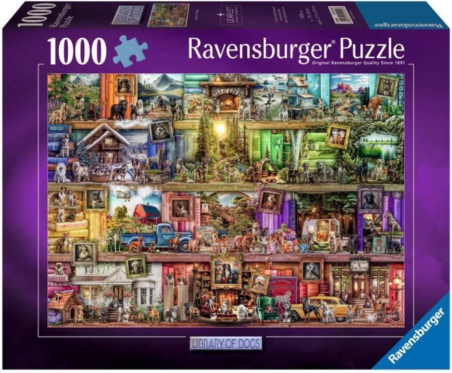 Ravensburger Puzzle Hundebibliothek 1000 Teile